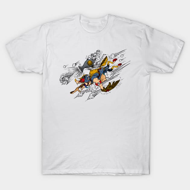 skater turtle attack T-Shirt by roombirth